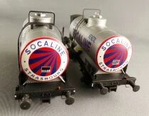 Ls Models 30438 Ho Sncf Set of 2 Wagons Ocem Tank Socaline Era III Mint in Box