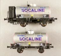 Ls Models 30438 Sncf Coffret 2 Wagons Ocem Citerne Socaline Epoque III Neuf Boite