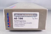 Ls Models 40 156 Ho Sncf Empty Box for Gril Express Car Corail Livery Palatino Plate