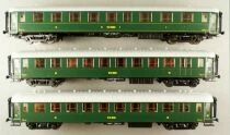 Ls Models 40200 Ho P.O. Midi Coffret 3 Voitures Ocem Parois Lisses Epoque II Neuve Boite