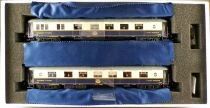 Ls Models 49173 Ho Ciwl Coffret 2 Voitures Pullman WP Cote d\'Azur 4155 & 4136 Livr&eacute;e Bleu/Cr&egrave;me 1937 Monogramme Epoque II-IIIA