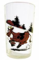 Lucky Luke - Amora Mustard Glass - Lucky Luke catches a cow in a lasso