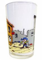 Lucky Luke - Amora Mustard Glass - Lucky Luke faces Daltons