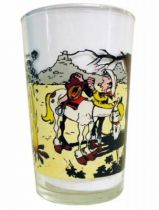 Lucky Luke - Amora Mustard Glass - Lucky Luke in bivouac shelter