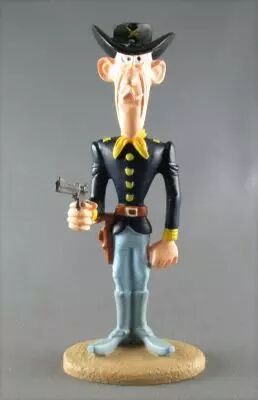 FIGURINE EN RESINE LUCKY LUKE - MARIE LEBLON 2003 ATLAS - CALAMITY JANE