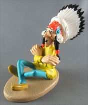 Lucky Luke - Atlas / Leblon resin figure - Indian Chief Seated Canyon Apache