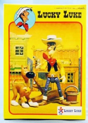 Lucky Luke tubo 7 figurines les Dalton Rantanplan Jolly Jumper 4-10 cm 703879 