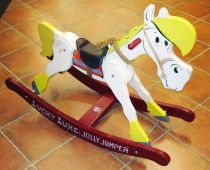 Lucky Luke - Cheval à bascule Jolly Jumper en bois - GyGy