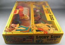 Lucky Luke - Comansi - City Boite Diorama 2 étages & Chariot Baché Neuf Réf 714 