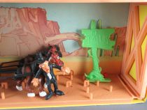 Lucky Luke - Comansi - City Boite Diorama 2 étages & Diligence Neuf Réf 714