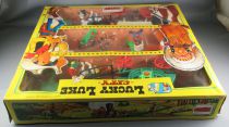 Lucky Luke - Comansi - City Boite Diorama 3 étages Chariot Bâché1 Diligence Neuf Réf 715