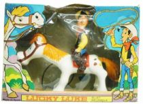 Lucky Luke - Feber\'s Mechanical 1974 -  Lucky Luke & Jolly Jumper Mechanical Toy