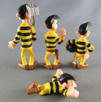 Lucky Luke - Figurine PVC Plastoy - Les Dalton en tenue de bagnard (Joe, Jack, William & Averell)