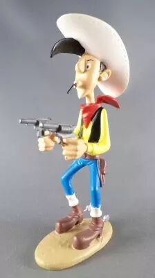 Figurine Lucky Luke En Résine - Collection Atlas / Leblon Delienne - Patronimo
