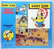 Lucky Luke - Hachette Jeunesse - Set of 4  Rub-Down Transfers on Background scene