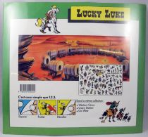 Lucky Luke - Hachette Jeunesse - Set of 4  Rub-Down Transfers on Background scene