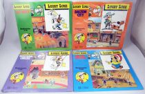 Lucky Luke - Hachette Jeunesse - Set of 4  Rub-Down Transfers on Background scene