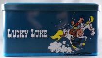 Lucky Luke - Massily Tin Square Cookie Box - Queen of Heart Saloon