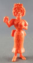 Lucky Luke - Omo Bonux 1973 - Figurine Monochrome - Institutrice (Orange)