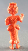 Lucky Luke - Omo Bonux 1973 - Figurine Monochrome - Institutrice (Orange)
