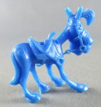 Lucky Luke - Omo Bonux 1973 - Figurine Monochrome - Jolly Jumper (Bleu Foncé)