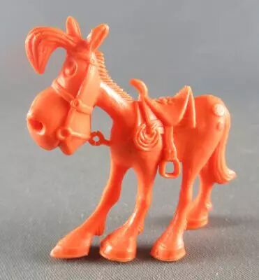 Lucky Luke - Omo Bonux 1973 - Figurine Monochrome - Jolly Jumper (Orange)