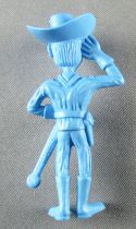 Lucky Luke - Omo Bonux 1973 - Figurine Monochrome - Lieutenant Cavalerie (Bleu)