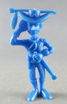 Lucky Luke - Omo Bonux 1973 - Figurine Monochrome - Lieutenant Cavalerie (Bleu Foncé)