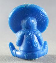 Lucky Luke - Omo Bonux 1973 - Figurine Monochrome - Mexicain Endormi (Bleu Foncé)