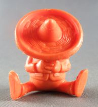 Lucky Luke - Omo Bonux 1973 - Figurine Monochrome - Mexicain Endormi (Orange)