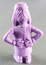 Lucky Luke - Omo Bonux 1973 - Figurine Monochrome - Petit Indien (Mauve)