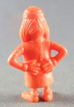 Lucky Luke - Omo Bonux 1973 - Figurine Monochrome - Petit Indien (Orange) 2