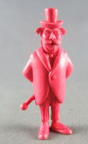 Lucky Luke - Omo Bonux 1973 - Monochromic Figure - Mr Mayor (Brick Red