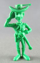 Lucky Luke - Omo Bonux 1973 - Monochromic Figure - Us Cavalry Lieutenant (Green) 2