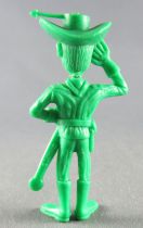 Lucky Luke - Omo Bonux 1973 - Monochromic Figure - Us Cavalry Lieutenant (Green) 2