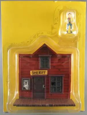 Lucky Luke - Plastoy Editions Atlas - Village M�tal - Luke & le Bureau de Sheriff de Nugget Gulch