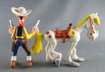 Lucky Luke - Plastoy PVC figure - Lucky Luke Shooting 2 colts & Jolly Jumper