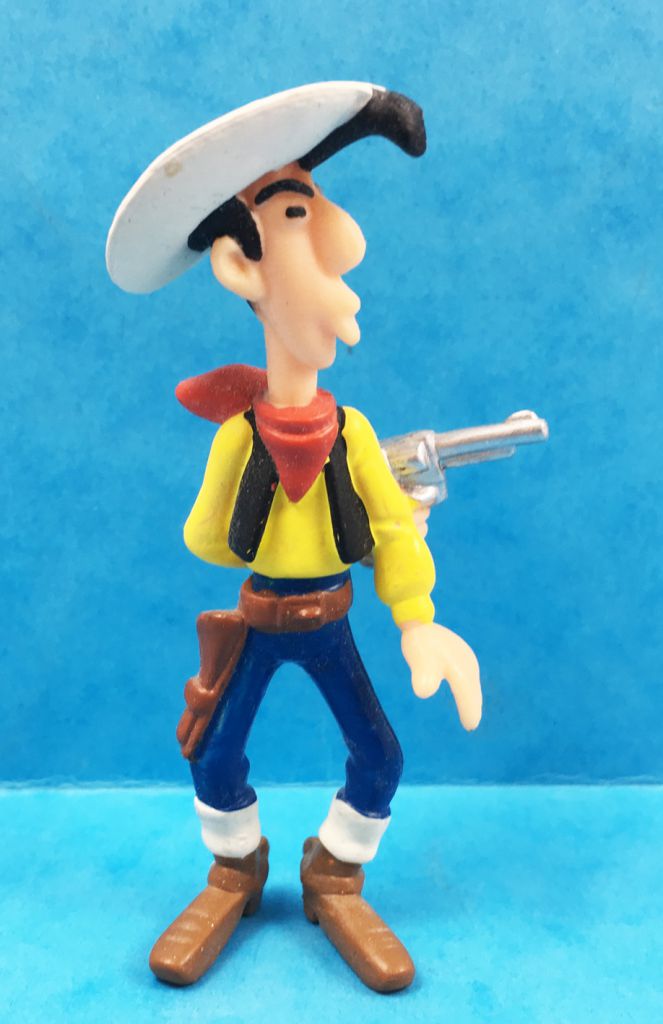 Figurine plastique Lucky Luke Porte-clé Lucky Luke pistolet en l'air Comansi 