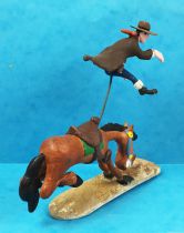 Lucky Luke - Prototype en Résine - Cheval éjectant le sheriff