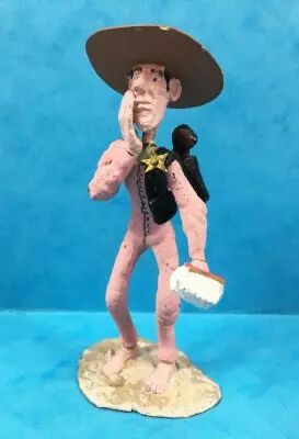 Lucky Luke - Resine Prototype - Sheriff in a footed pajamas
