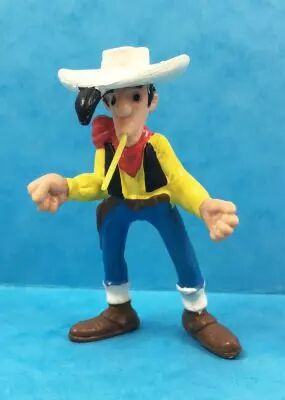 Lucky Luke - Schleich - figurine pvc Lucky Luke avec poing ferm� & paille embrochable