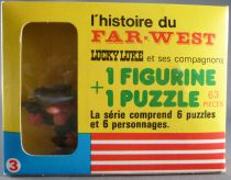 Lucky Luke - Série Complète de 6 Figurines Brabo + Puzzles - Neuf Boite