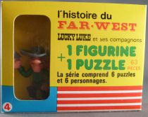 Lucky Luke - Série Complète de 6 Figurines Brabo + Puzzles - Neuf Boite