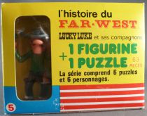 Lucky Luke - Série Complète de 6 Figurines Brabo + Puzzles - Neuf Boite