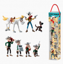 Lucky Luke - Set of 7 Plastoy pvc figures \ Tubo\ 