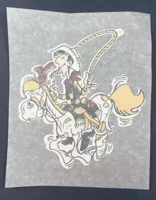 Lucky Luke - Transfert � Chaud Vintage pour T-Shirt