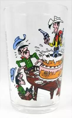 Lucky Luke - Verre � moutarde Amora - Le gateau d\'anniversaire des Dalton