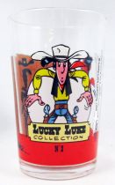 Lucky Luke - Verre à moutarde Amora - Lucky Luke tire plus vite que son ombre