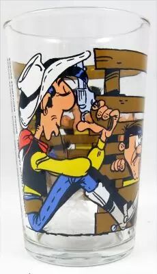 Lucky Luke - Verre � moutarde Ducros - Les Daltons coinc�s dans la barri�re
