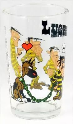 Lucky Luke - Verre � moutarde Ducros - Rantanplan aime Joe Dalton